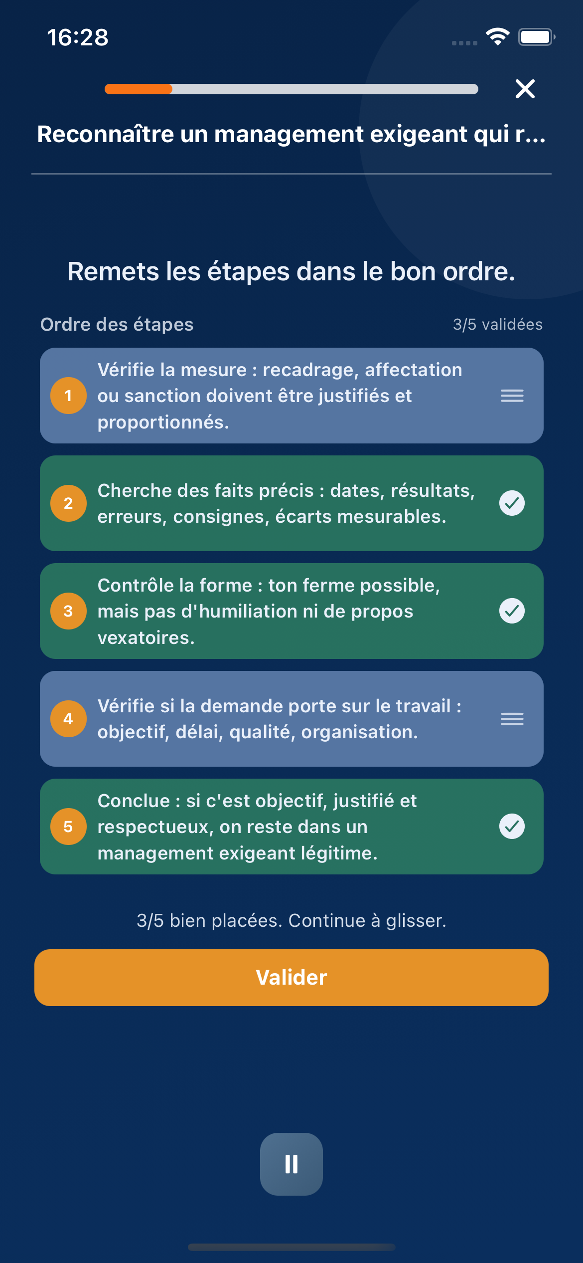 Progresse à vitesse grand V